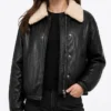 Ransom Canyon S02 Heidi Grace Engerman Black Leather Jacket Womens