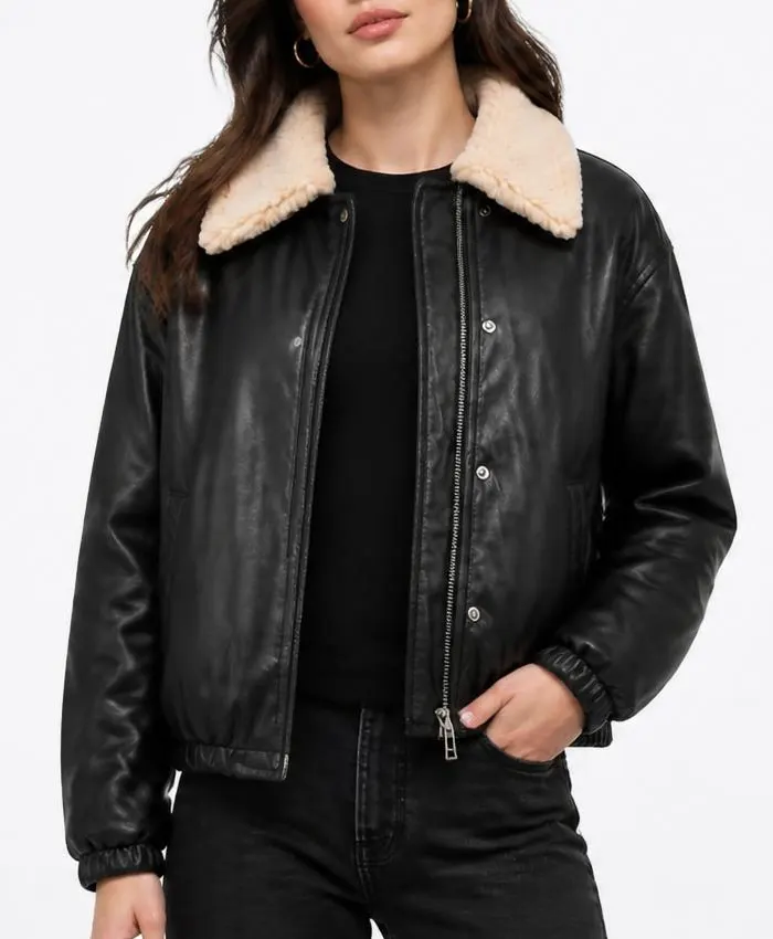 Ransom Canyon S02 Heidi Grace Engerman Black Leather Jacket Womens