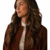Ransom Canyon S02 Minka Kelly Fringe Suede Jacket