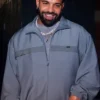 Rapper Drake New York City Prada Mohair Grey Jacket Sale