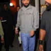 Rapper Drake New York City Prada Mohair Grey Track Jacket Sale