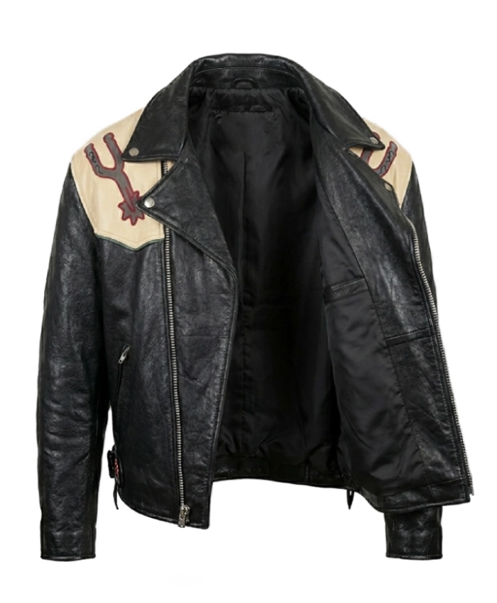 Rare Avirex Texas Black Motorcycle Jacket