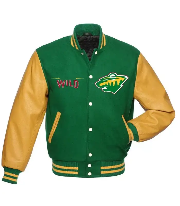 Raymond Minnesota Wild Green And Yellow Jacket