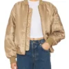Real Housewives Of Orange County S20 Jennifer Pedranti Tan MA 1 Bomber Jacket
