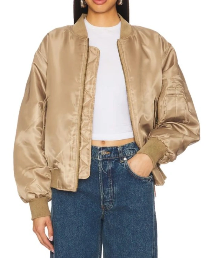 Real Housewives Of Orange County S20 Jennifer Pedranti Tan MA 1 Bomber Jacket