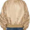 Real Housewives Of Orange County S20 Jennifer Pedranti Tan MA1 Satin Bomber Jacket