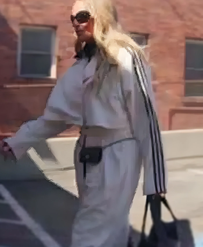 Real Housewives Of Salt Lake City S06 Heather Gay Trench Coat In White