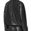 Real Housewives Of Salt Lake City S06 Lisa Barlow Black Bomber Leather Jacket