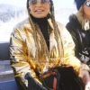 Real Housewives Of Salt Lake City Jen Shah Puffer Gold Jacket