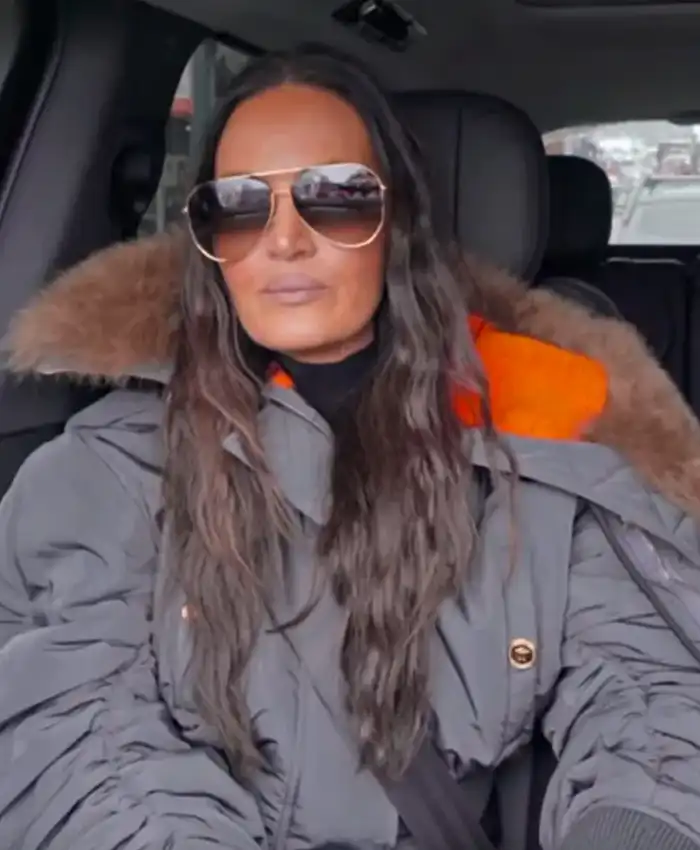 Real Housewives Of Salt Lake City Lisa Barlow Gray Puffer Jacket