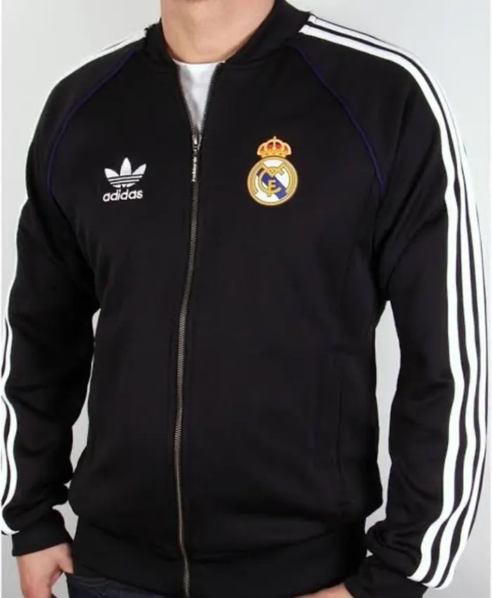 Real Madrid Adidas 15 16 Black Track Jacket