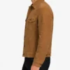 Real Suede Tan Trucker Jacket Mens