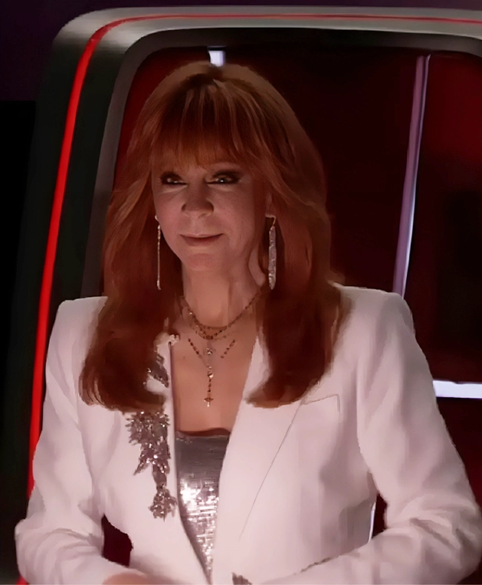 Reba McEntire The Voice S28 Floral Embellished Blazer