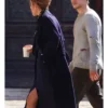 Rebecca Hall The Beauty 2026 Blue Wool Coat