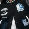 Recreation Order Black Dallas Cowboy Blue Crew Varsity Jacket
