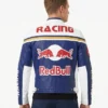 Red Bull Racing Themed Blue Motorcycle Jacket