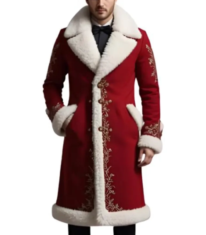Red Christmas Santa Coat For Christmas Eve