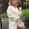 Renee Zellweger Only Murders In The Building S5 White Wool Coat Buy Now