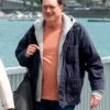 Rental Family 2025 Brendan Fraser Blue Cotton Jacket