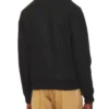 Richard Montlaur Drama Series Ted Lasso Season 03 Stephen Manas Black Trim Fur Vintage Bomber Jacket