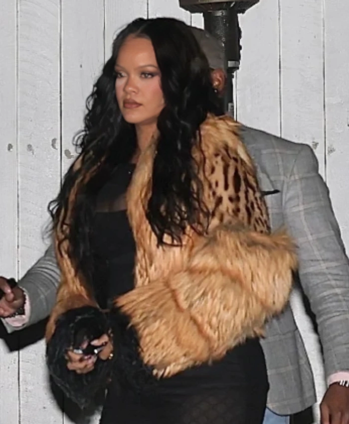 Rihanna Fall 1999 Fur Jacket