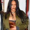 Rihanna NYC 2026 Party Olive Green Bomber Jacket
