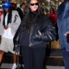 Rihanna Paris Black Oversized Jacket
