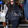 Rihanna Paris Black Oversized Jackets