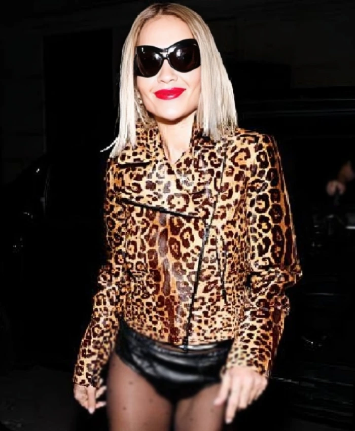 Rita Ora Womenswear Spring Summer 2026 Leopard Printed Jacket