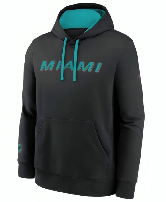 Rivalries Collection Club 2025 Miami Dolphins Black Pullover Hoodie