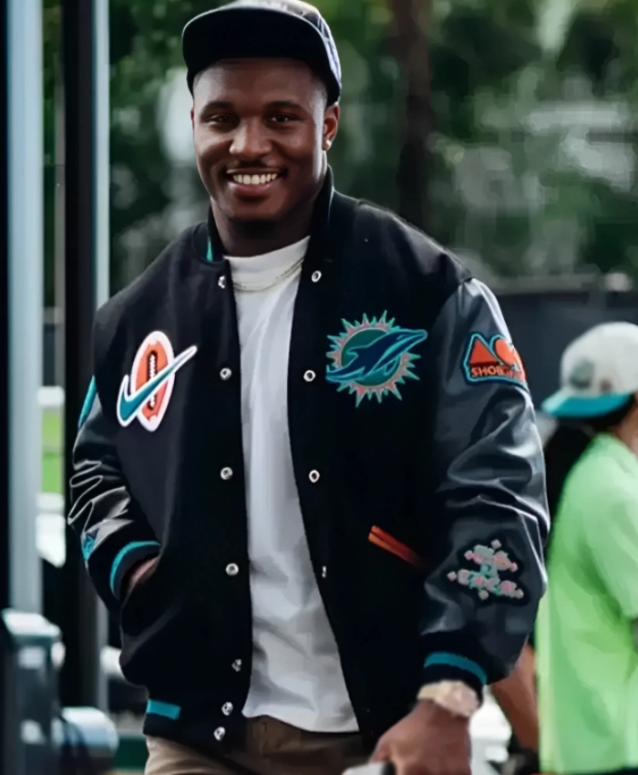 Rivalries Miami Dolphins Malik Washington Varsity Jacket For Men And Women