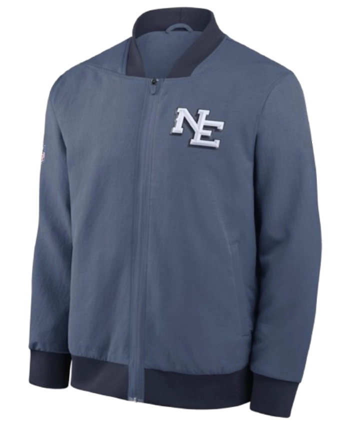 Rivalries Sideline New England Patriots 2025 Zip Up Bomber Jacket
