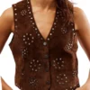 River Heartland S19 Studded Suede Vest