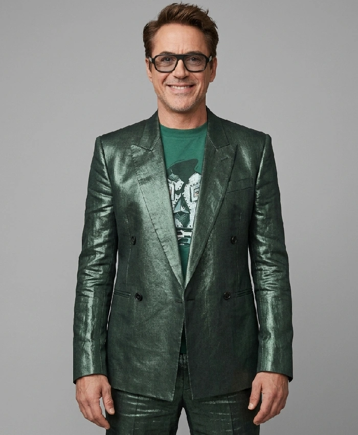 Robert Downey Jr CinemaCon 2026 Green Blazer