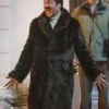 Roberto Salazar Movie Champagne Problems 2025 Sean Amsing Brown Fur Coat