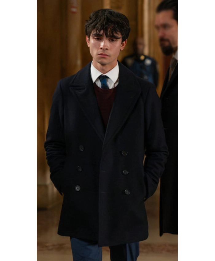 Romeo Law And Order SVU S27 Nic Dantes Wool Blend Black Coat