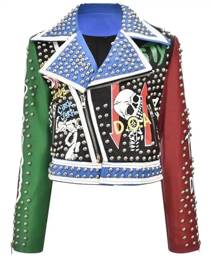 Ron Bass Disfear Studded Leather Jacket