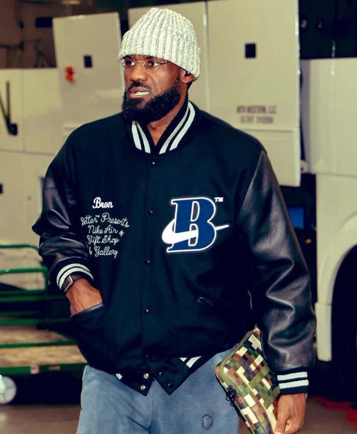 Roots X Motown Records 60th Anniversary LeBron James Navy Varsity Jacket