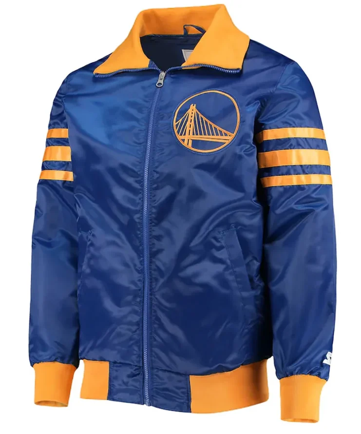 Royal Golden State Warriors The Captain II Satin Jacket