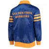 Royal Golden State Warriors The Captain II Satin Jacket Back