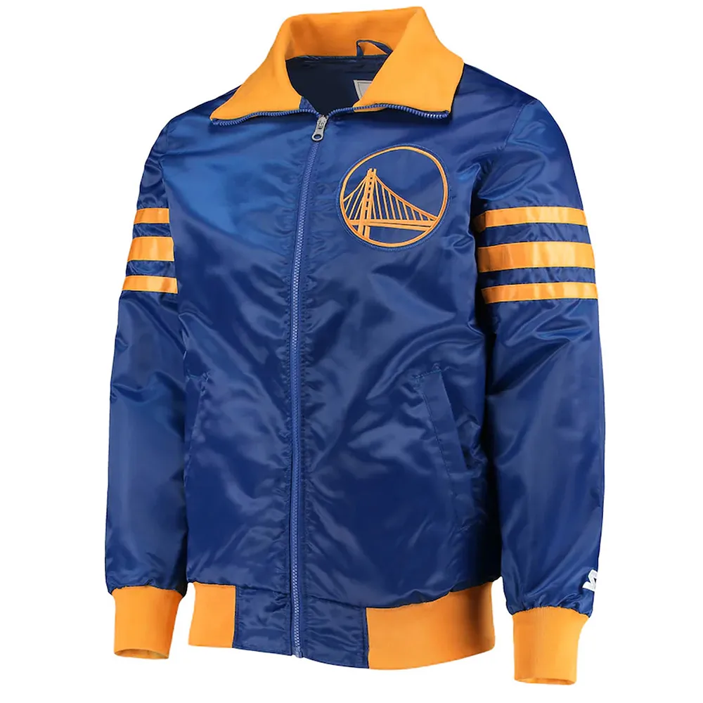 Royal Golden State Warriors The Captain II Satin Jacket