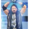 Royal Rumble 2026 AJ Styles Black Leather Vest