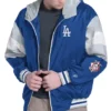 Royal Gray LA Dodgers Legacy Lightweight Hooded Jackt