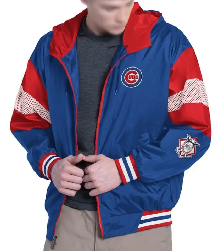 Royal Red Chicago Cubs Legacy Lightweight Hooded Jcket