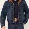 Rudy Ramos Marshals Sherpa Lined Denim Jackets Sale