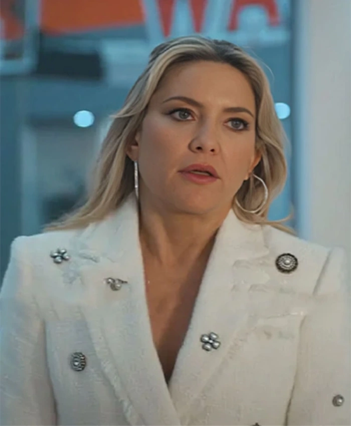Running Point S01 Isla Gordon White Blazer