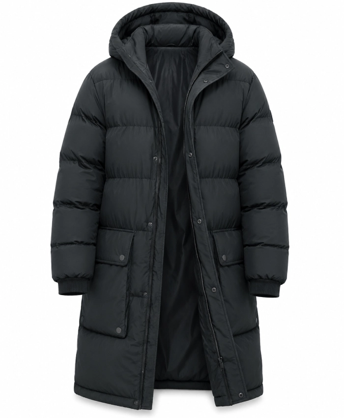Rupert Grints Nightborn 2026 Heavy Winter Puffer Black Coat