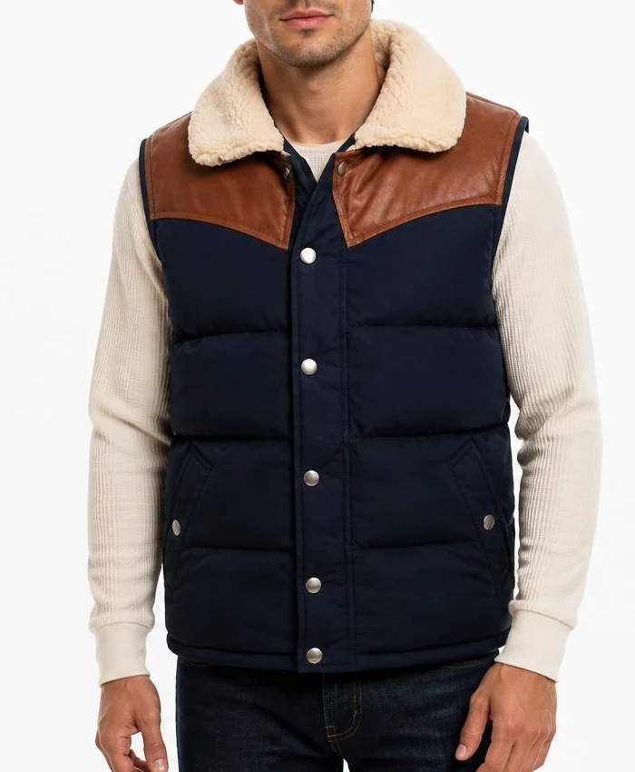 Rupert Grint's Nightborn 2026 Outdoor Shearling Vest Mens
