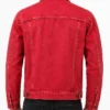 Ryan Gosling San Diego Comic-Con Red Denim Jacket Men