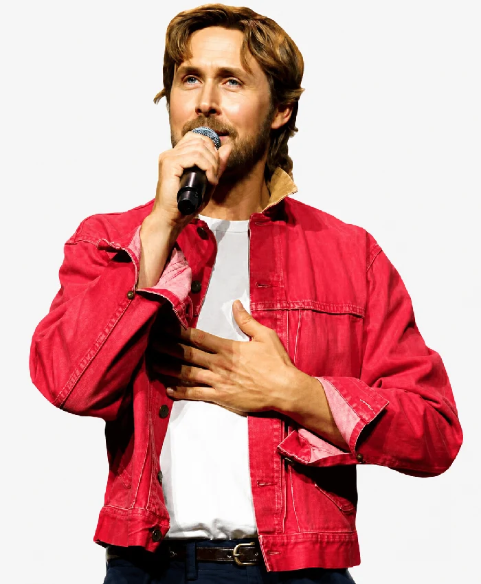Ryan Gosling San Diego Comic-Con Red Denim Jacket